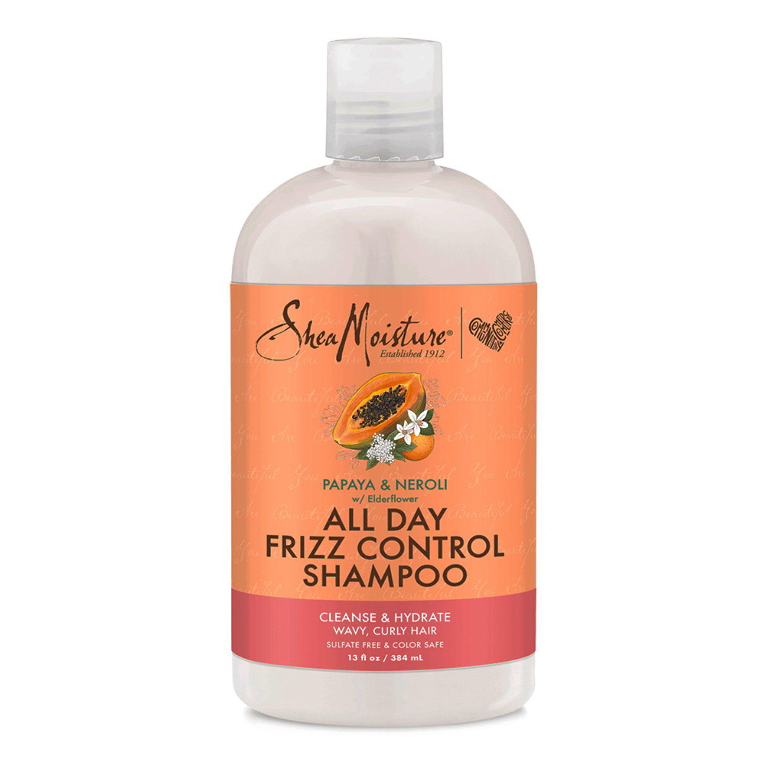Shea Moisture All Day Frizz Control Shampoo, 13 Oz