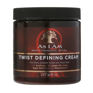 As I Am Classic Twist Defining Cream with Sunflower and Castor Oil for Shiny Smooth Twists and Twist Outs 8Oz (227g)