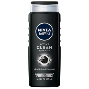 Nivea Men Deep Cleansing Charcoal Body Wash, Active Clean 16.9 oz Nivea Men Deep Cleansing Charcoal Body Wash, Active Clean 16.9 oz