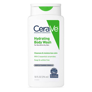 Cerave Hydrating Body Wash Cleanses and Moisturizes Normal To Dry Skin 10Oz (296ml)
