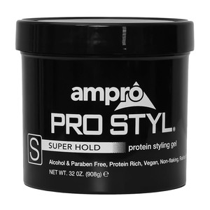 Ampro Pro Styl Protein Hair Styling Gel Super Hold Alcohol and Parabens Free 32Oz (908g)