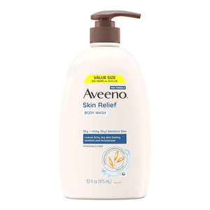 Aveeno Fragrance Free Active Naturals Skin Relief Body Wash, 33 Fl Oz
