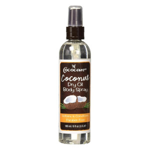 Cococare Coconut Dry Oil Body Spray Lightweight Hydrating Formula 6Oz (180ml)