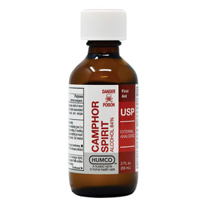 Humco Camphor Spirit USP External Analgesic for Temporary Relief of Muscle and Joint Pain 2Oz (59ml)