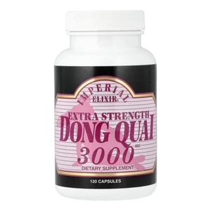 Imperial Elixir Dong Quai 3000mg Extra Strength Capsules Support Hormonal Balance 120Ea