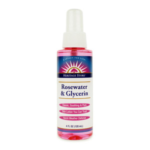 Heritage Store Rosewater and Glycerin Mist Spray, 4 Oz Heritage Store Rosewater and Glycerin Mist Spray, 4 Oz