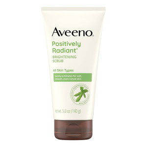 Aveeno Positively Radiant Skin Brightening and Exfoliating Facial Scrub 5Oz (140g)