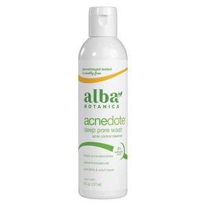 Alba Botanica Acnedote Exfoliating Face and Body Scrub Facial Cleansing 8Oz (237ml)