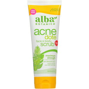 Alba Botanica Natural Acnedote Maximum Strength Face And Body Scrub - 8 Oz Alba Botanica Natural Acnedote Maximum Strength Face And Body Scrub - 8 Oz