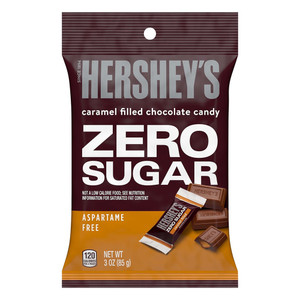 Hersheys Sugar Free Caramel Filled Chocolate Candy Bars 3Oz (85g) 12Ea