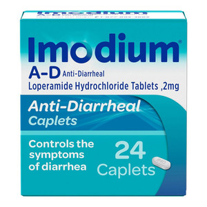 Imodium A D Loperamide Hydrochloride 2mg Anti Diarrheal Caplets 24Ea