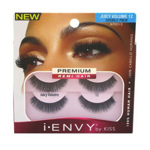 Juicy Volume 12 Double Pack Eye Lashes By Kiss I Envy, 1 Set