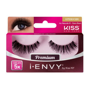 Kiss I Envy Au Naturale 01 Extra Short Lashes, 1 Pair