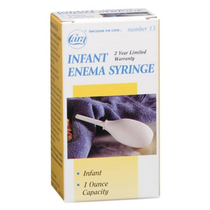 Cara No 15 Infant Enema Syringe 1Oz Capacity for Gentle Rectal Cleansing and Constipation Relief in Infants 1Ea