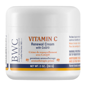 BWC Premium Aromatherapy Vitamin C Renewal Cream with CoQ10 Moisturizes Revitalizes and Restores Complexion 2Oz (56g)