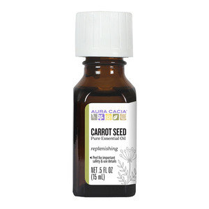Aura Cacia Essential Carrot Seed Oil Anti Aging Replenishing, 0.5 Oz