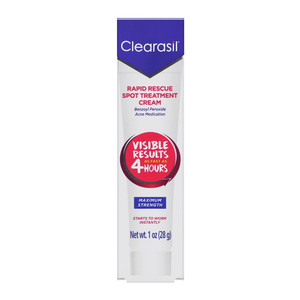 Clearasil Rapid Rescue Spot Treatment Cream, 1 Oz Clearasil Rapid Rescue Spot Treatment Cream, 1 Oz