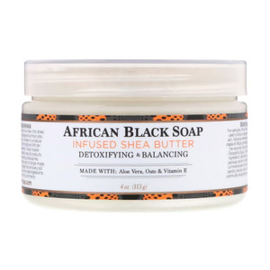 Nubian Heritage African Black Soap with Shea Butter, 4 Oz