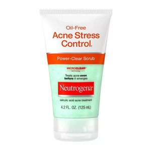 Neutrogena Oil Free Acne Clear Scrub, Stress Control - 4.2 Oz