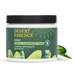 Desert Essence Facial Cleansing Pads Original Gentle Cleansing Formula 50Ea
