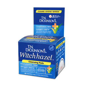 Dickinsons Hazelets Witch Hazel Cleansing Pads, 60 Ea