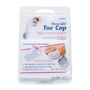 Pedifix Visco Gel Toe Cap Stretchable Relieves Toe Pain Instantly Extra Large 1Ea