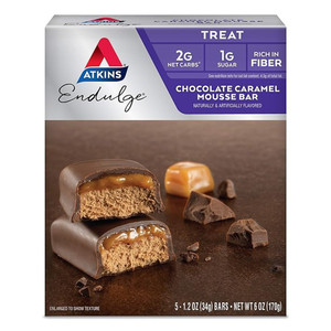 Atkins Endulge Treat Chocolate Caramel Mousse Bar 5Ea