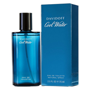 Davidoff Cool Water Eau De Toilette Spray for Men Fresh Aquatic Aromatic Fragrance 2.5Oz (75ml)