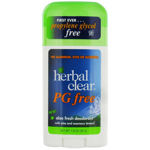 Herbal Clear Pg Free With Aloe And Rosemary Lemon Deodorant Stick - 1.8 Oz