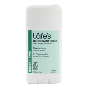 Lafes Cedar and Lime Aluminum Free Natural Deodorant Stick for Women and Men 2.25Oz (64g)