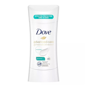 Dove Advanced Care Antiperspirant Deodorant Stick Sensitive for Women Protect Comfortable Underarms Unscented 2.6Oz (74g) Dove Advanced Care Antiperspirant Deodorant Stick Sensitive for Women Protect Comfortable Underarms Unscented 2.6Oz (74g)