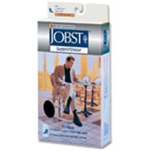 Jobst Mens Light Weight Dress Socks, 8-15 Mm / Hg Compression, Black, Medium -1 Ea