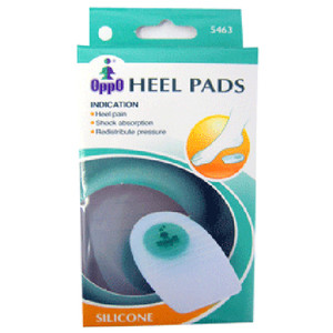 Oppo Silicone Gel Heel Pads With Cushion, Size : Medium - 1 Pair