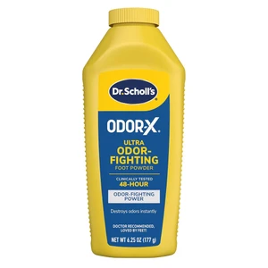 Dr Scholls Odor X Ultra Odor Fighting Foot Powder All Day Odor Protection 6.25Oz (177g)