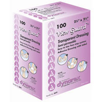 Dynarex Transparent Semi-Permeable Dressings, Sterile - 2-3/8 X 2-3/4 Inches - 100/Box