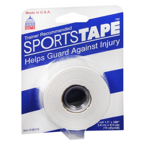 Dome Sports Tape Trainer Recommended Helps Guard Against Injury 10 Yds Roll 1Ea