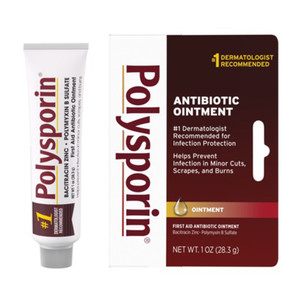 Polysporin First Aid Antibiotic Ointment for Preventing Infection in Minor Cuts Scrapes and Burns 1Oz (28.3g)
