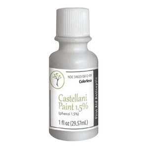 Castellani Paint Phenol 1.5 Percent Colorless Modified Antiseptic Protect Against Skin Infection Minor Cuts 1Oz (29.57ml)