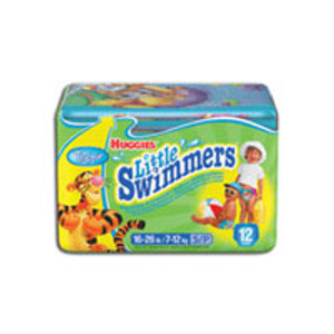 Huggies Little Swimmers Disposable Swimpants, Unisex, Small, 16-26 Lbs - 12 Ea, 8 Pack