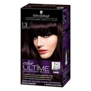 Schwarzkopf Color Ultime Magnificent Blacks Permanent Hair Color, 1.3 Black Cherry, 1 Application Schwarzkopf Color Ultime Magnificent Blacks Permanent Hair Color, 1.3 Black Cherry, 1 Application