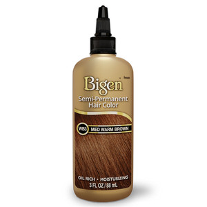Bigen Semi Permanent Hair Color #WB3 Medium Warm Brown, 3 Oz