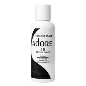 Adore Semi Permanent Hair Color 10 Crystal Clear Alcohol and Ammonia Free 4Oz (118ml)