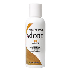 Adore Semi Permanent Hair Color 30 Ginger Alcohol and Ammonia Free 4Oz (118ml)