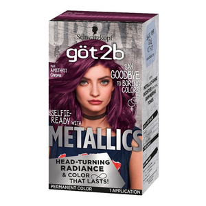 Got 2B Metallics Permanent Hair Color by Schwarzkopf, Amethyst Chrome, 1 Ea Got 2B Metallics Permanent Hair Color by Schwarzkopf, Amethyst Chrome, 1 Ea