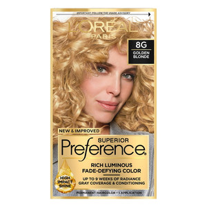 Loreal Superior Preference Hair Color, 8G Golden Blonde - 1 Ea Loreal Superior Preference Hair Color, 8G Golden Blonde - 1 Ea