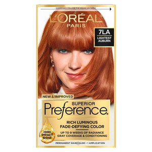 Loreal Superior Preference Hair Color, 7La Lightest Auburn, 1 Ea Loreal Superior Preference Hair Color, 7La Lightest Auburn, 1 Ea