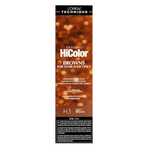 Loreal Excellence Hicolor H3 Soft Brown Long Lasting Permanent Creme Hair Color 1.74Oz (49.29g)