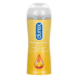 Durex Massage And Play Sensual Lubricant, Ylang Ylang - 6.76 Oz