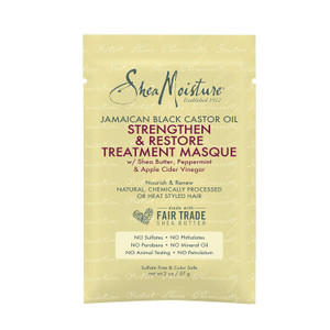 SheaMoisture Jamaican Black Castor Oil Strengthen and Restore Treatment Hair Masque, 2 Oz