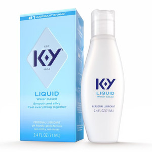 K Y Liquid Water Based Personal Lubricant for Wetter Sex 2.4Oz (71ml)